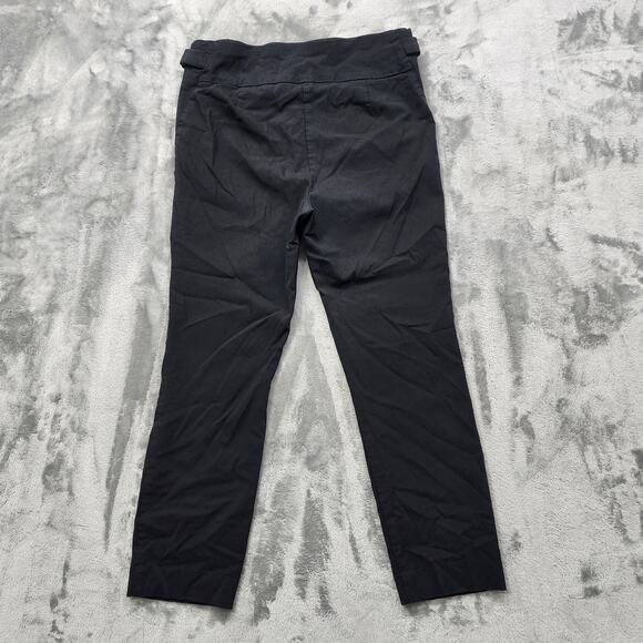 Maurices Pants Womens M Black Pull On Buckle Detail Bengaline Skinny Crop Capri - Picture 4 of 14
